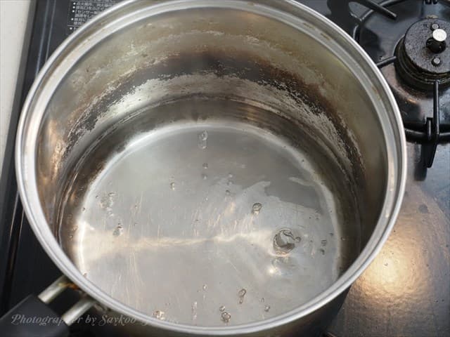 沸騰したお湯